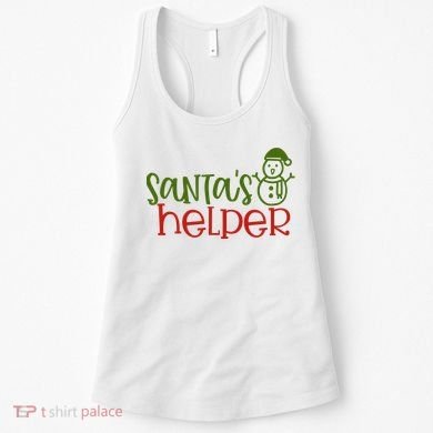 Santas Helper Holiday Gift Women's Tank Top