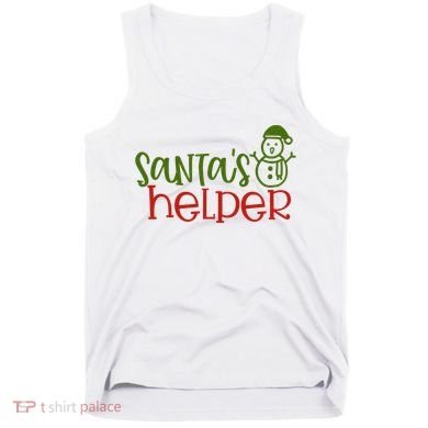 Santas Helper Holiday Gift Tank Top