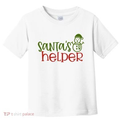 Santas Helper Holiday Gift Toddler T-Shirt