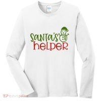 Santas Helper Holiday Gift Women's Long Sleeve Shirt thumb 0