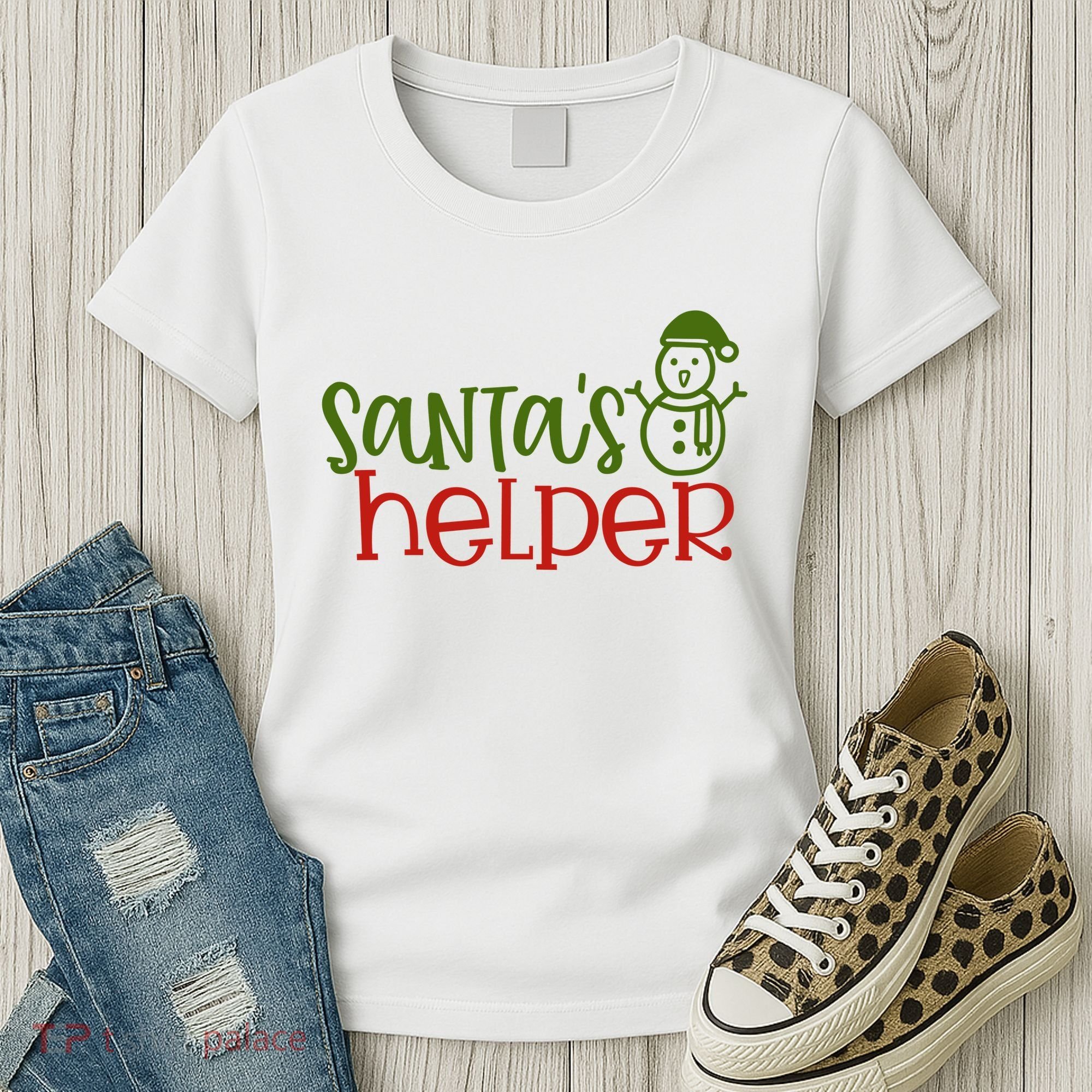 Santas Helper Holiday Gift Women's T-Shirt