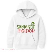 Santas Helper Holiday Gift Kids Hoodie thumb 0