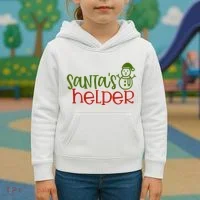 Santas Helper Holiday Gift Kids Hoodie thumb 3