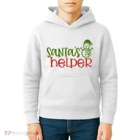 Santas Helper Holiday Gift Kids Hoodie thumb 4