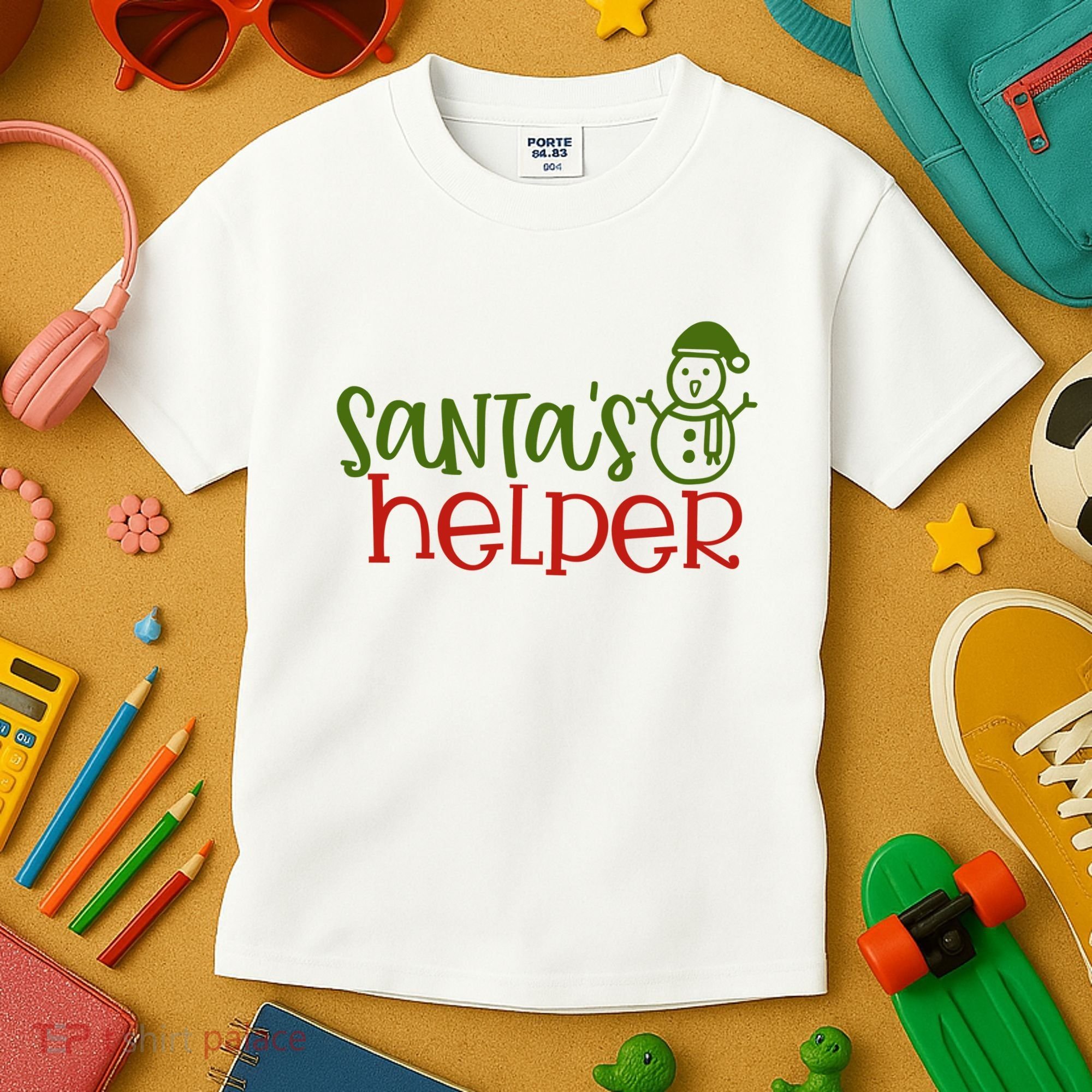 Santas Helper Holiday Gift Kids T-Shirt