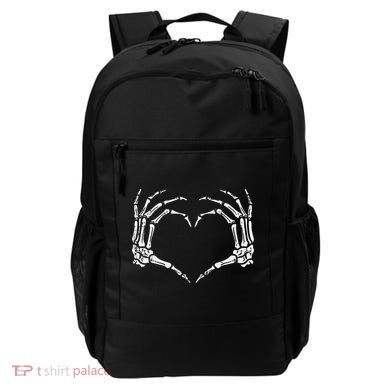 Skeleton Hands Heart Sign Retro Halloween Costume Backpack