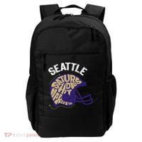 Saturdays Hit Harder In Seattle Football Backpack thumb 0