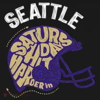 Saturdays Hit Harder In Seattle Football Backpack thumb 2