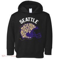 Saturdays Hit Harder In Seattle Football Toddler Hoodie thumb 0