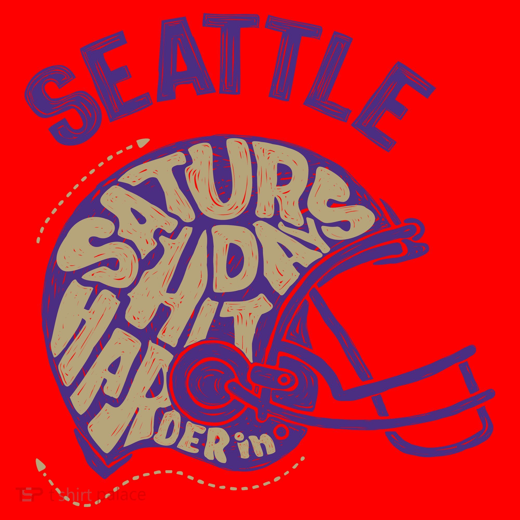 Saturdays Hit Harder In Seattle Football Santa Hat