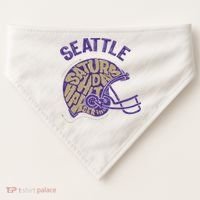 Saturdays Hit Harder In Seattle Football USA-Made Doggie Bandana thumb 0