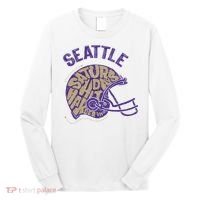 Saturdays Hit Harder In Seattle Football Long Sleeve Shirt thumb 0