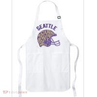 Saturdays Hit Harder In Seattle Football Apron thumb 0