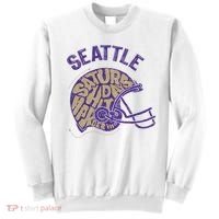 Saturdays Hit Harder In Seattle Football Sweatshirt thumb 0