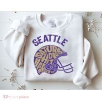 Saturdays Hit Harder In Seattle Football Sweatshirt thumb 2