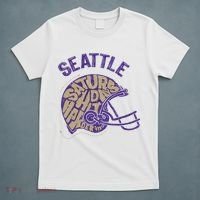 Saturdays Hit Harder In Seattle Football T-Shirt thumb 5