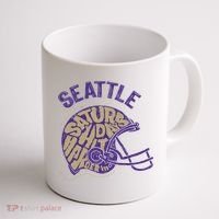 Saturdays Hit Harder In Seattle Football Coffee Mug thumb 1