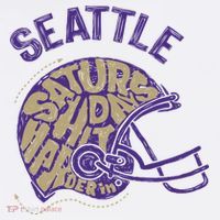 Saturdays Hit Harder In Seattle Football Women's Hoodie thumb 2