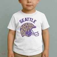 Saturdays Hit Harder In Seattle Football Toddler T-Shirt thumb 2