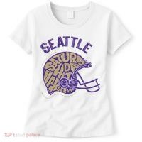 Saturdays Hit Harder In Seattle Football Women's T-Shirt thumb 0