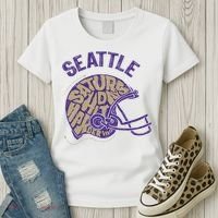 Saturdays Hit Harder In Seattle Football Women's T-Shirt thumb 3