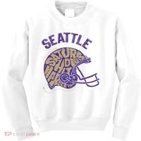 Saturdays Hit Harder In Seattle Football Kids Sweatshirt thumb 0