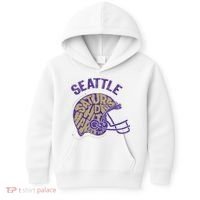 Saturdays Hit Harder In Seattle Football Kids Hoodie thumb 0