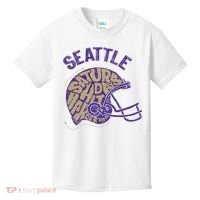 Saturdays Hit Harder In Seattle Football Kids T-Shirt thumb 0