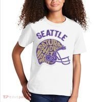 Saturdays Hit Harder In Seattle Football Kids T-Shirt thumb 2