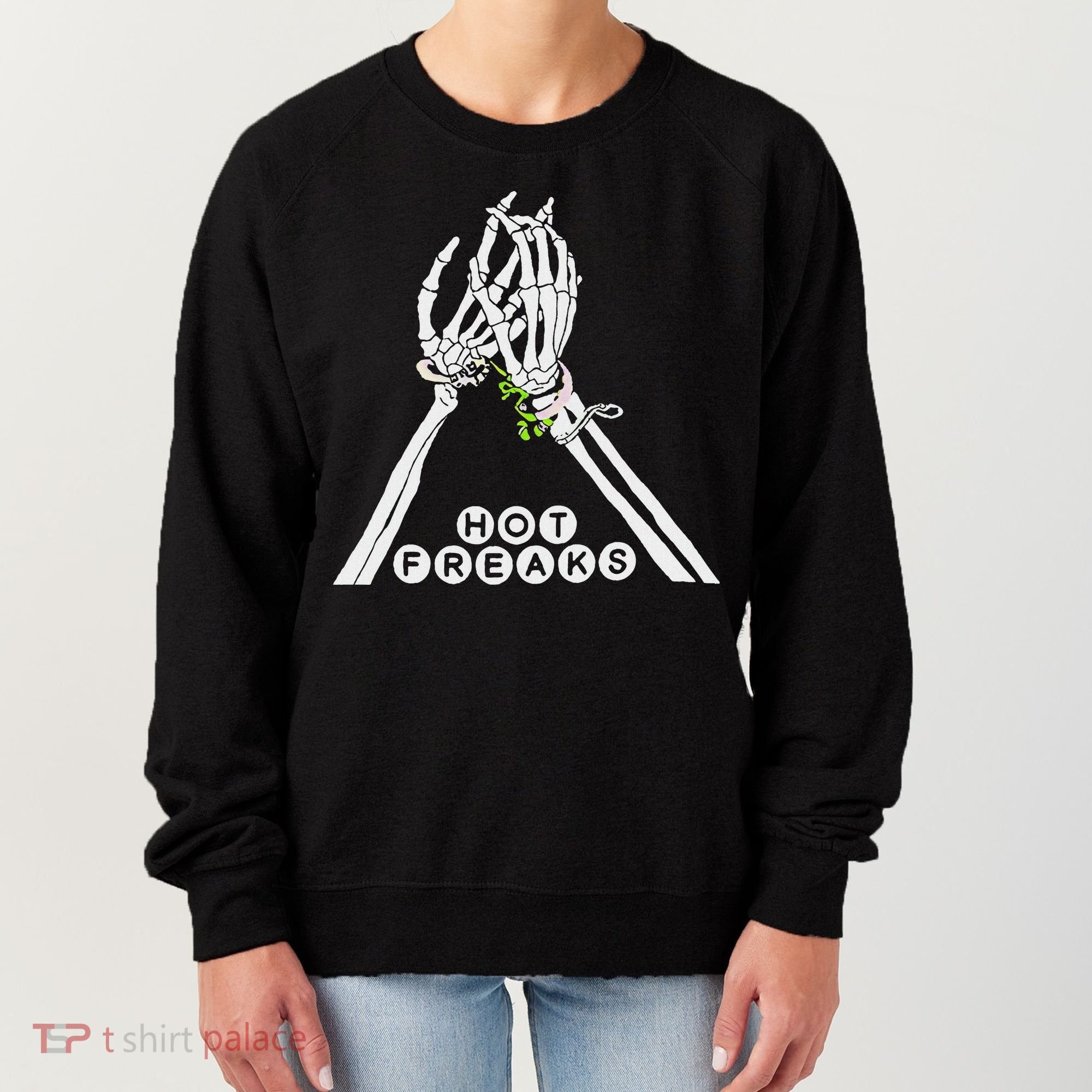 Skull Hand Hot Freaks Sweaty Bones Women's Sweatshirt