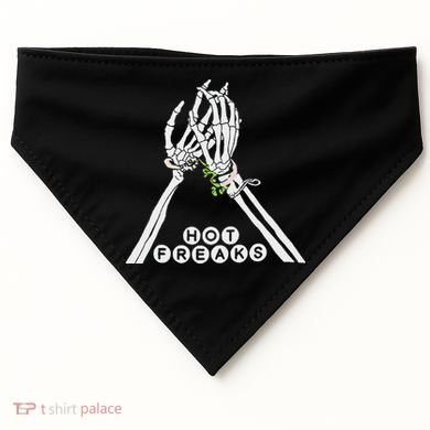 Skull Hand Hot Freaks Sweaty Bones USA-Made Doggie Bandana
