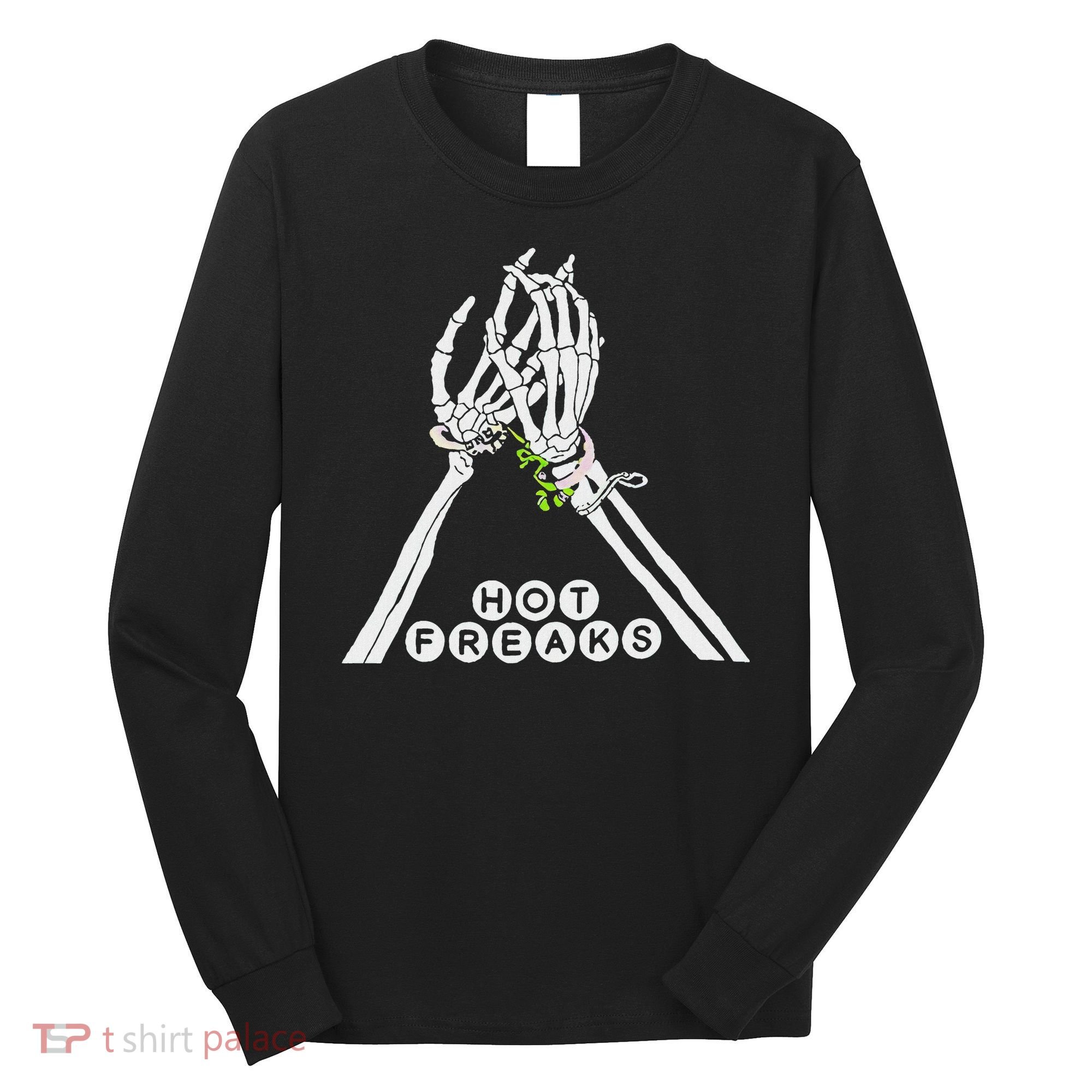 Skull Hand Hot Freaks Sweaty Bones Long Sleeve Shirt