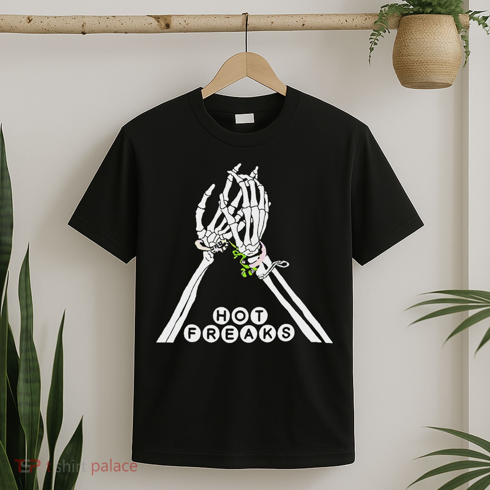 Skull Hand Hot Freaks Sweaty Bones T-Shirt