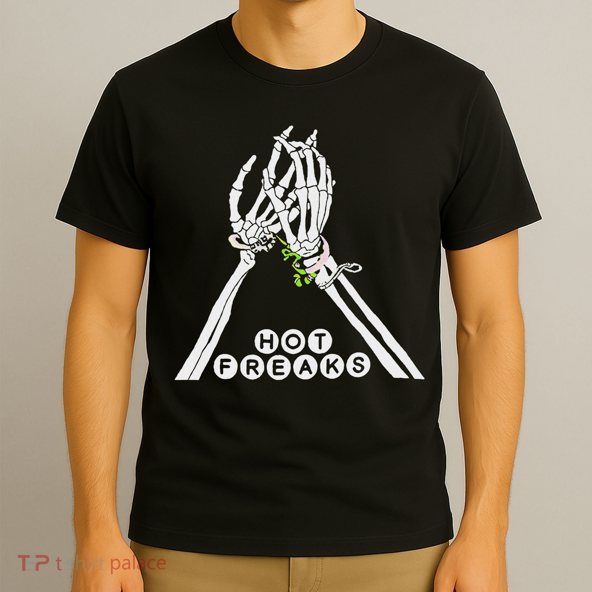 Skull Hand Hot Freaks Sweaty Bones T-Shirt