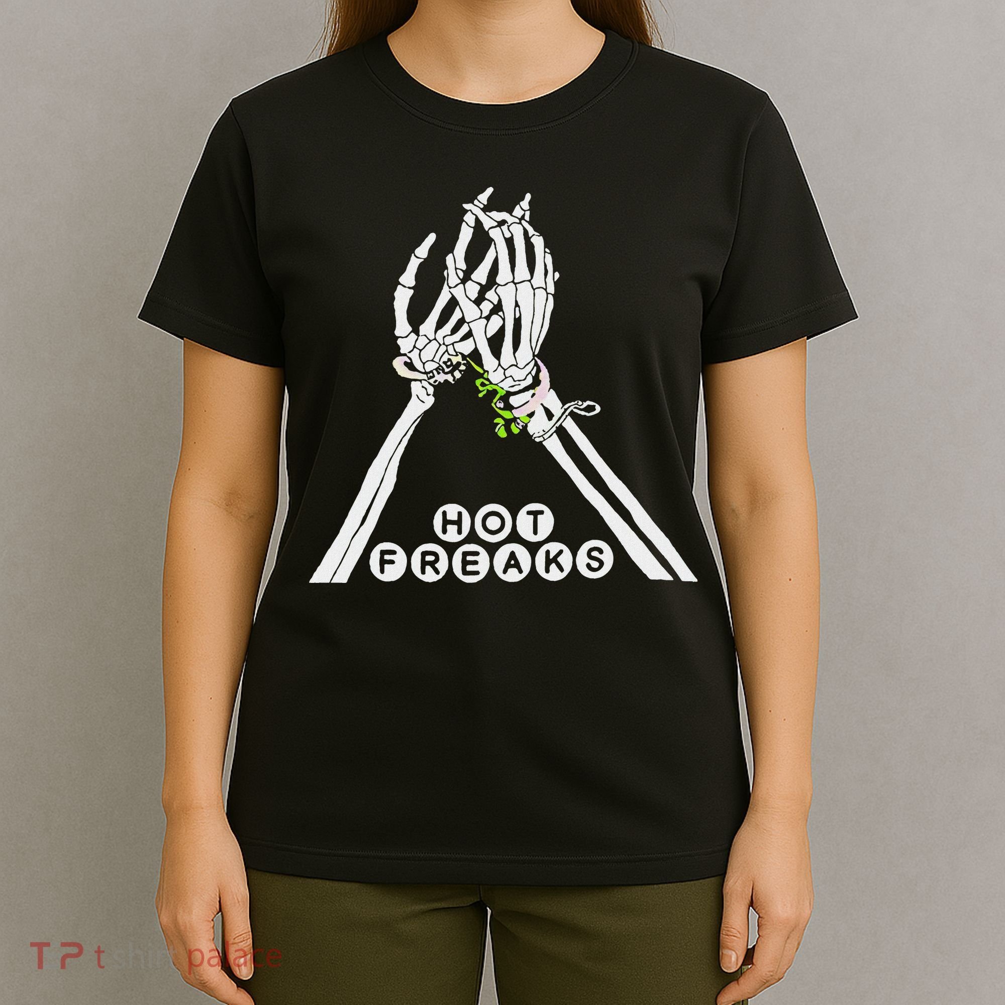 Skull Hand Hot Freaks Sweaty Bones T-Shirt