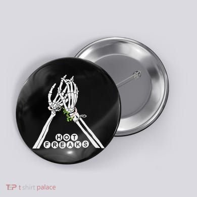 Skull Hand Hot Freaks Sweaty Bones Button