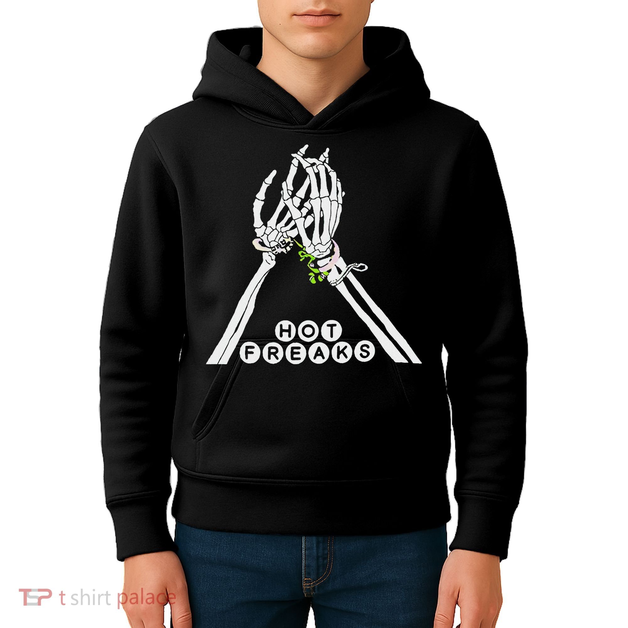 Skull Hand Hot Freaks Sweaty Bones Kids Hoodie