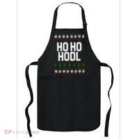 Santa Ho Ho Hodl Funny Crypto Ugly Christmas Apron thumb 0