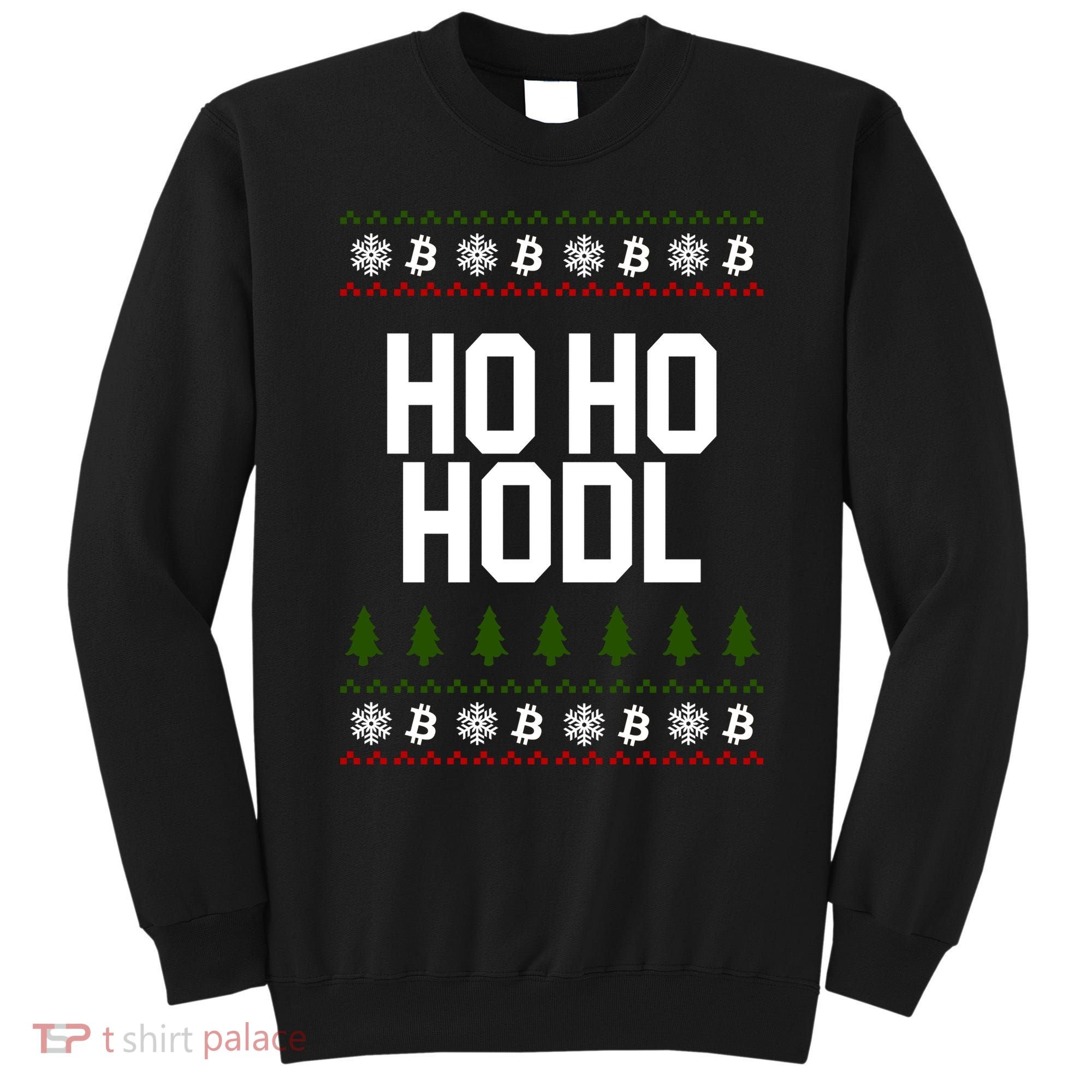 Santa Ho Ho Hodl Funny Crypto Ugly Christmas Sweatshirt