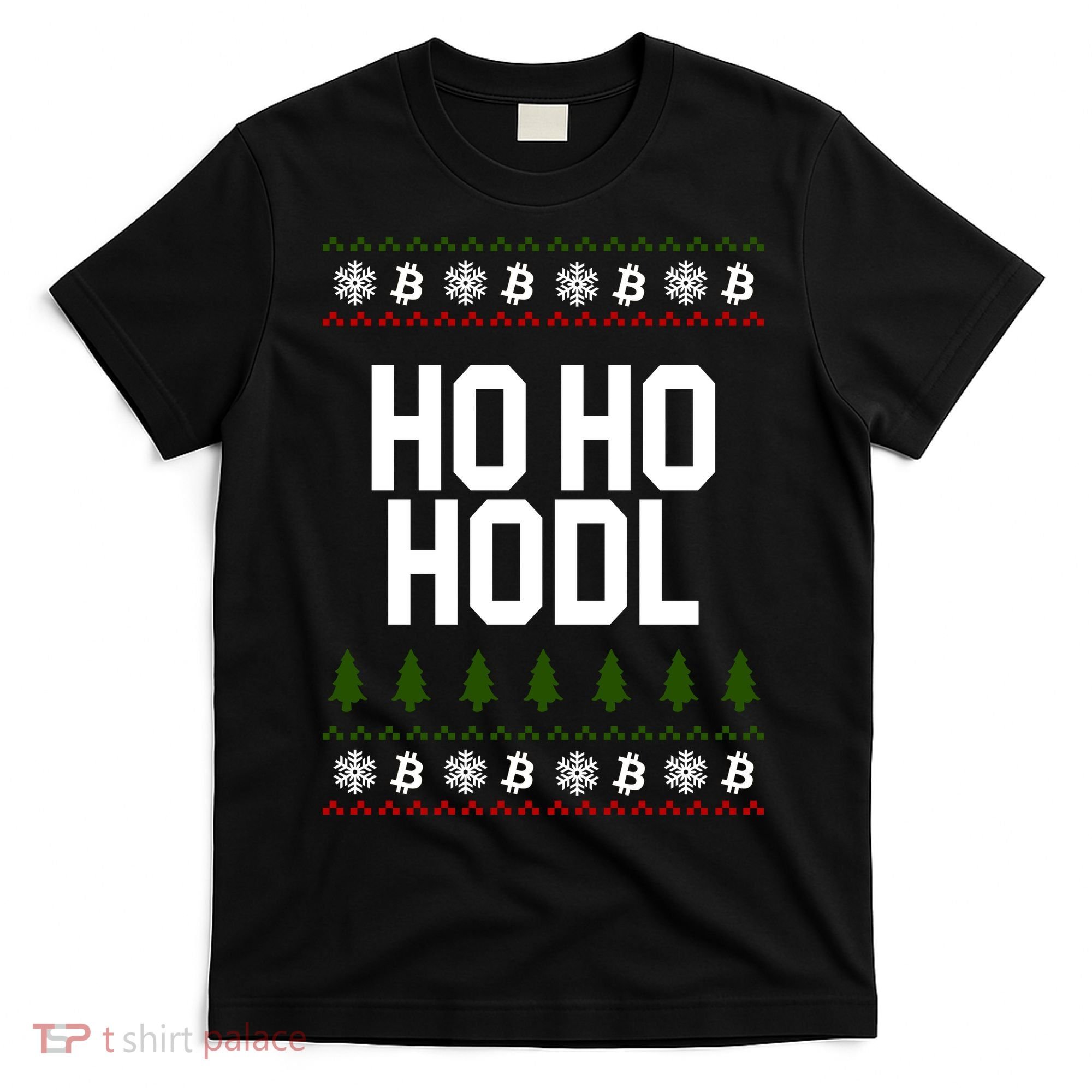 Santa Ho Ho Hodl Funny Crypto Ugly Christmas T-Shirt
