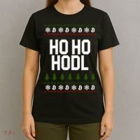 Santa Ho Ho Hodl Funny Crypto Ugly Christmas T-Shirt thumb 4