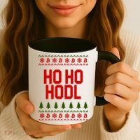 Santa Ho Ho Hodl Funny Crypto Ugly Christmas Coffee Mug thumb 3