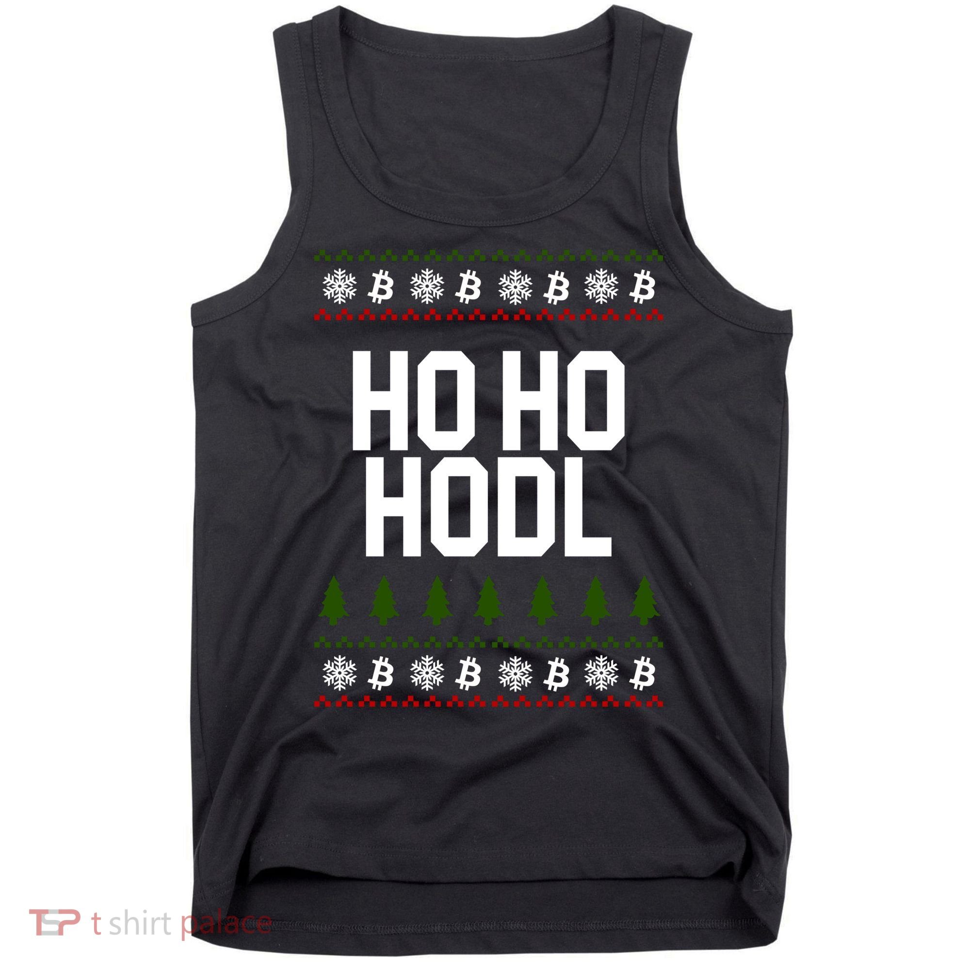 Santa Ho Ho Hodl Funny Crypto Ugly Christmas Tank Top