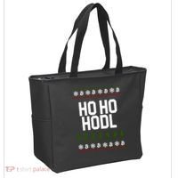 Santa Ho Ho Hodl Funny Crypto Ugly Christmas Tote Bag thumb 2