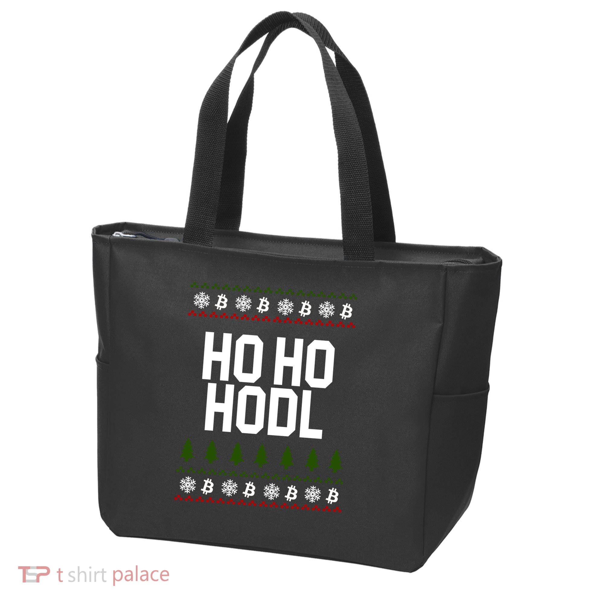 Santa Ho Ho Hodl Funny Crypto Ugly Christmas Tote Bag