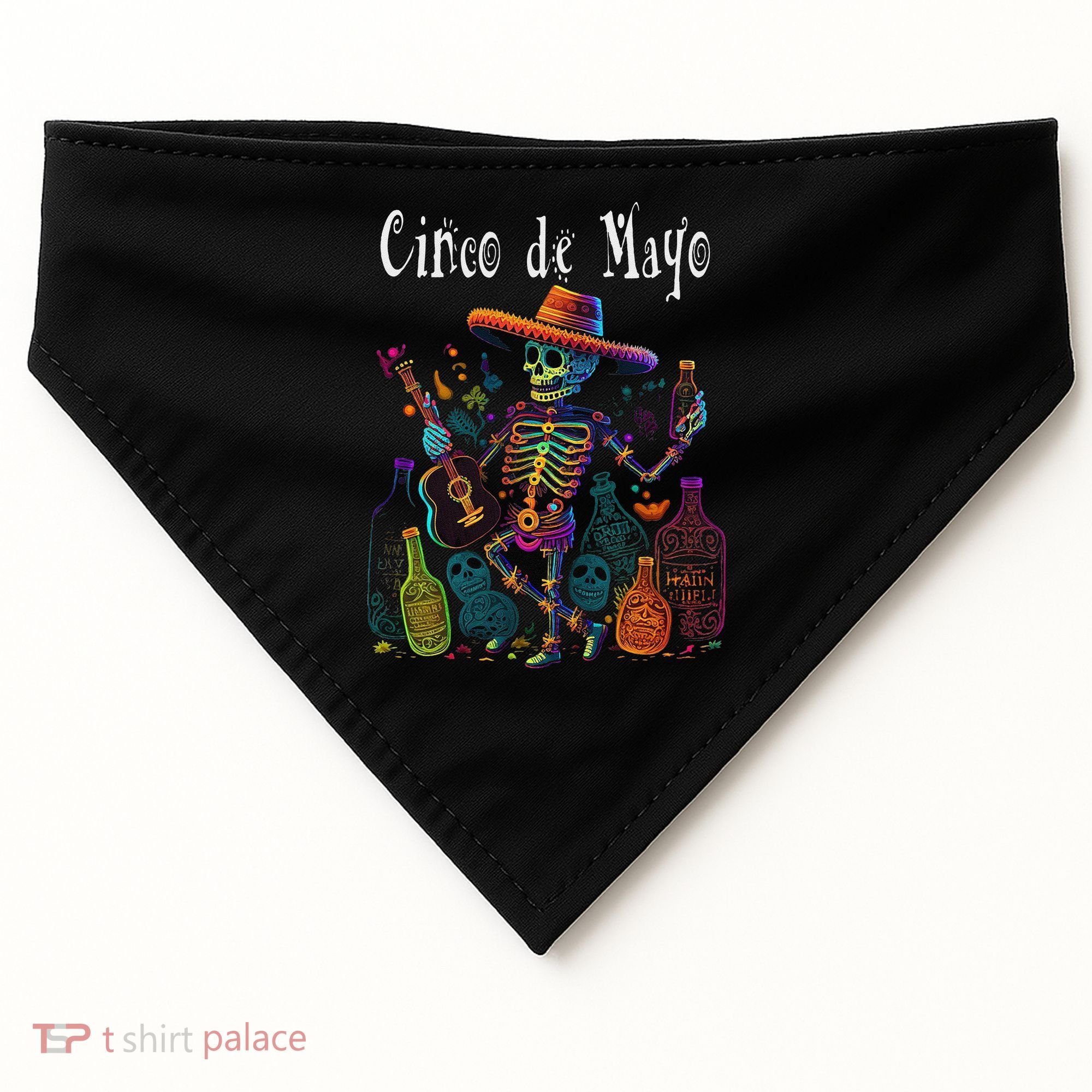 Sip Happens. Happy Cinco De Mayo! 12 USA-Made Doggie Bandana