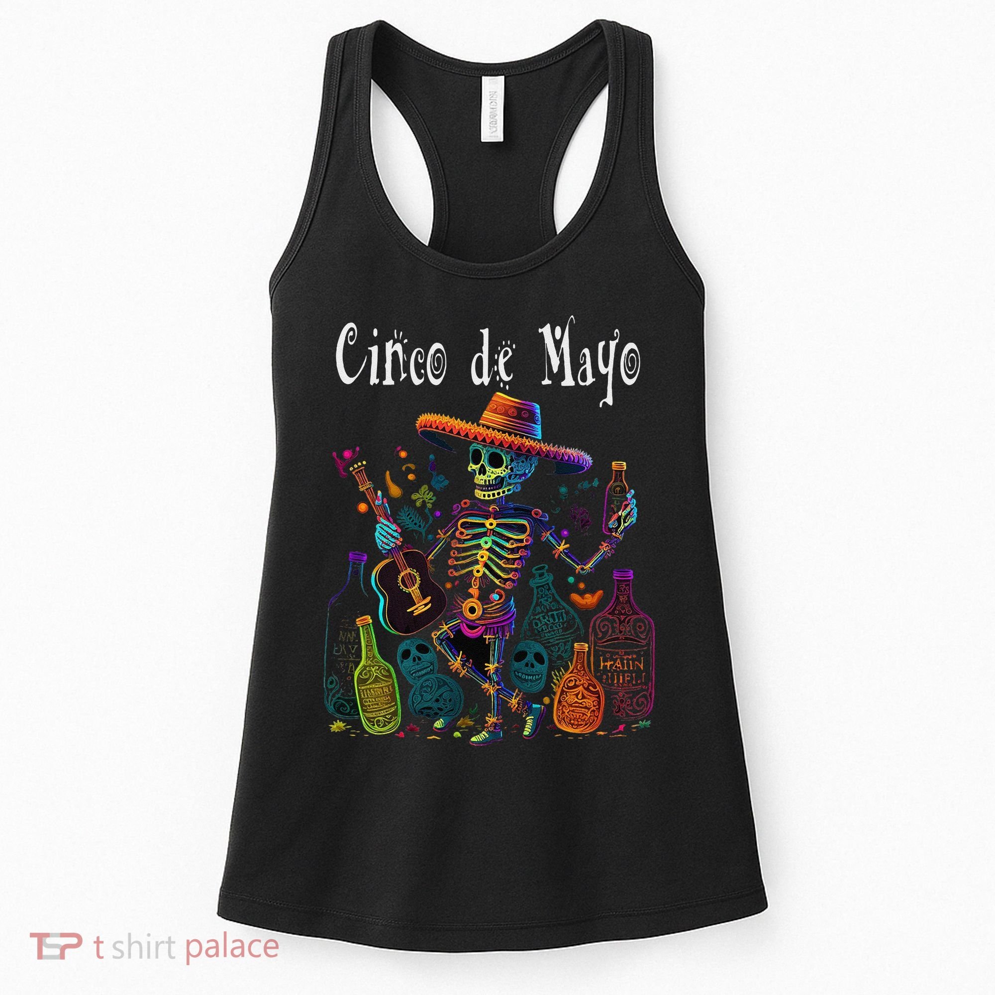 Sip Happens. Happy Cinco De Mayo! 12 Women's Tank Top