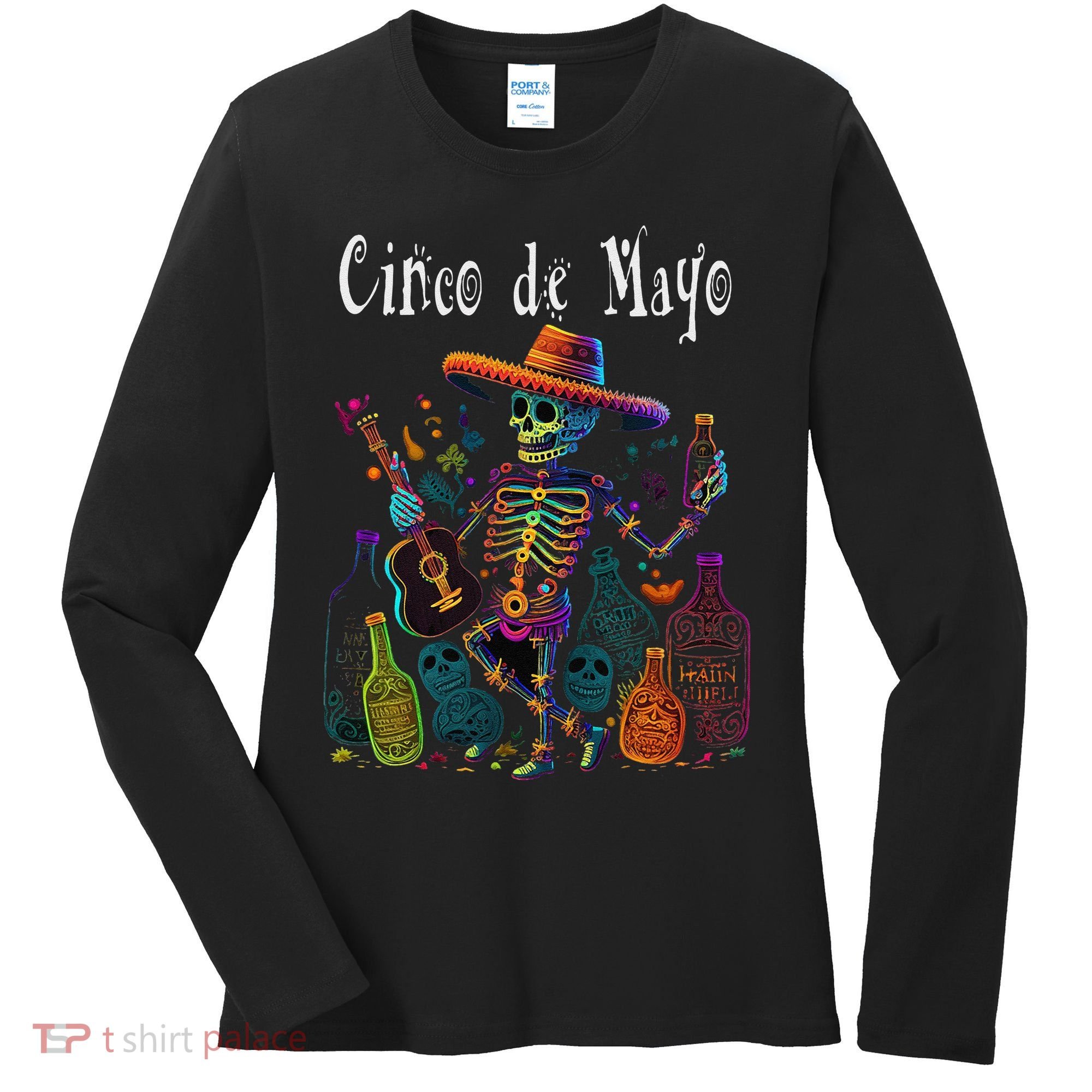Sip Happens. Happy Cinco De Mayo! 12 Women's Long Sleeve Shirt