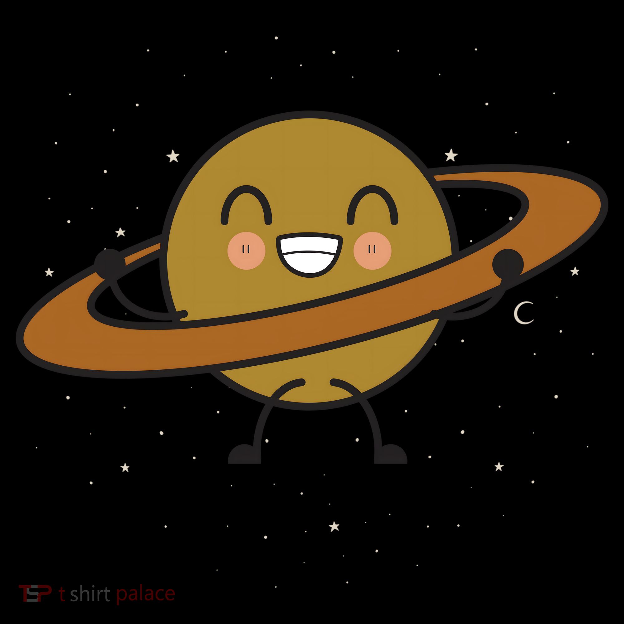 Saturn Hula Hoop Space Cute Doggie Tank