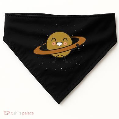 Saturn Hula Hoop Space Cute USA-Made Doggie Bandana